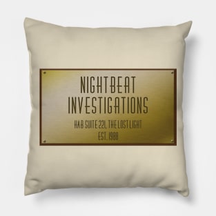 Nightbeat Investigations Pillow