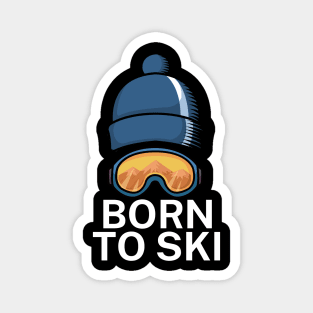 Born to ski Magnet