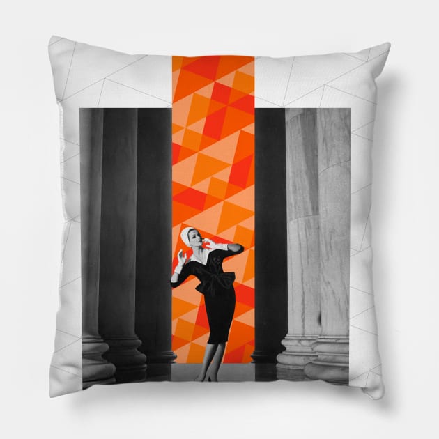 Fashion and Geometry 3 Pillow by Dez53