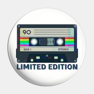 Limited Edition 90's Cassette Tape T-shirt Pin