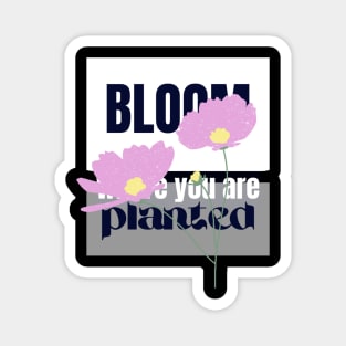 Bloom where you are planted Magnet