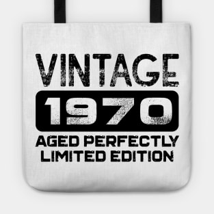 Birthday Gift Vintage 1970 Aged Perfectly Tote