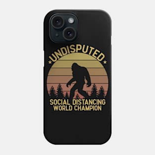 Undisputed Social Distancing World Champion Vintage Phone Case