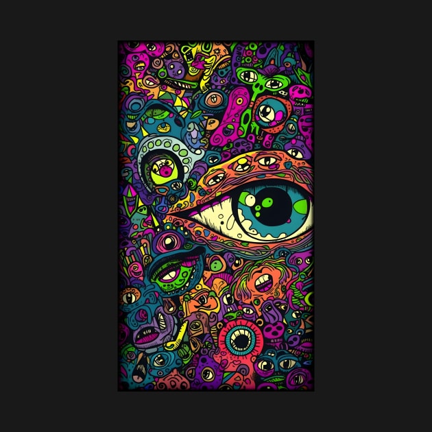 Trippy Eyeballs Series #2 by MindGlowArt