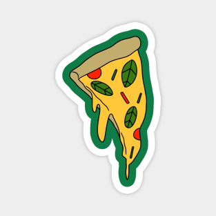 Basil Pizza Slice Magnet