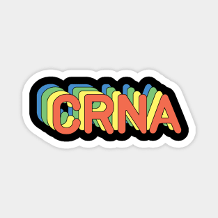 CRNA Nurse Anesthetist Retro Design Magnet