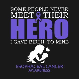 Esophageal Cancer Awareness Happy Mothers Day - In This Family We Fight Together T-Shirt