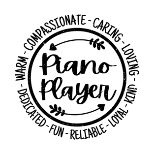 Piano Player Vintage T-Shirt