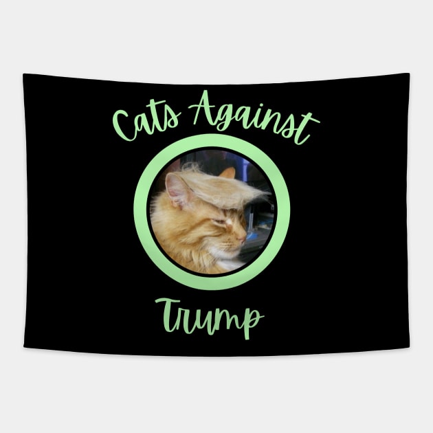 Funny Cats Anti-Trump - Cats Against Trump 8 Tapestry by mkhriesat