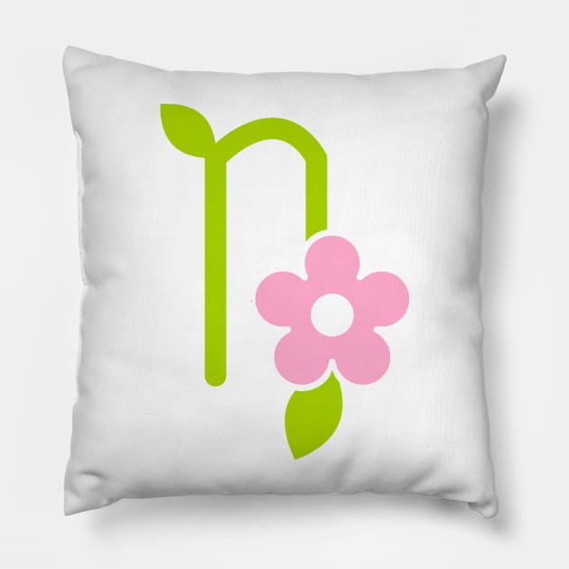 Floral Capricorn Pillow by CoreyUnlimited