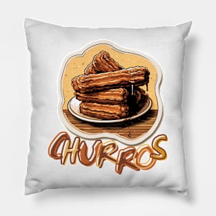 vintage churros Pillow