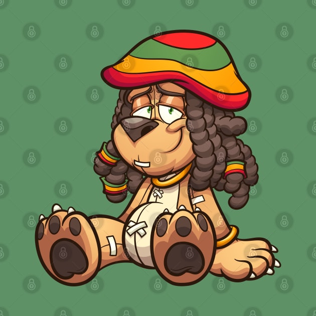 Rastafarian bear by memoangeles