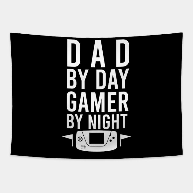 Dad by day gamer by night Tapestry by cypryanus