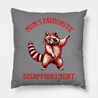 Mum's favourite disappointment retro animal meme design Pillow