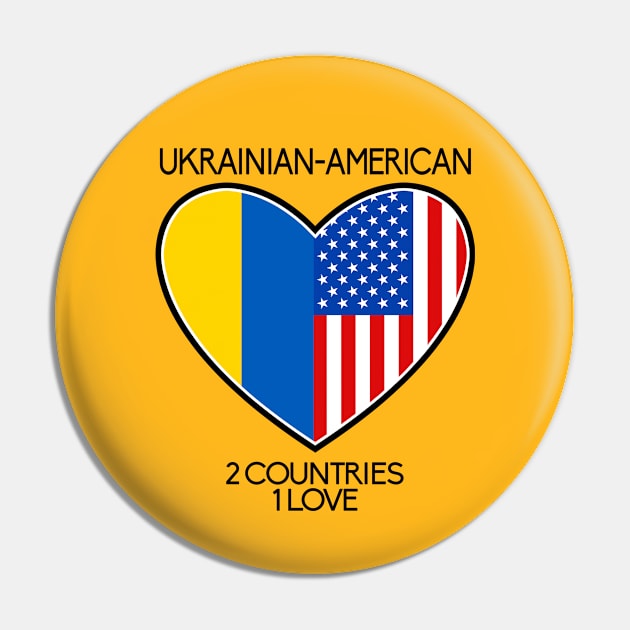 UKRAINIAN-AMERICAN HEART Pin by LILNAYSHUNZ