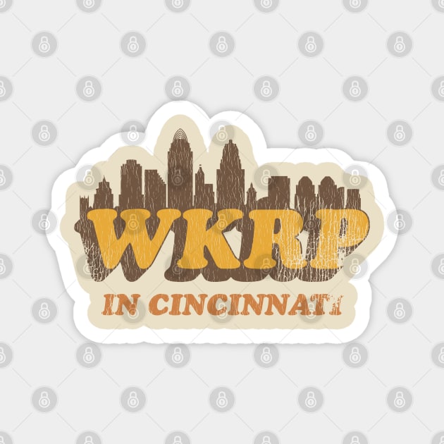 WKRP in Cincinatti Skyline Magnet by darklordpug