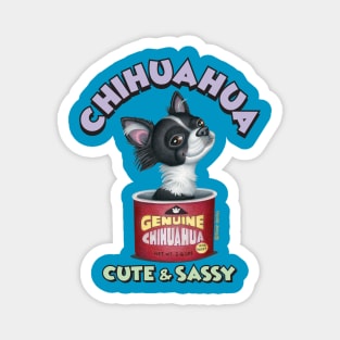 Cute adorable Chihuahua in cute and sassy can of genuine chihuahua Magnet