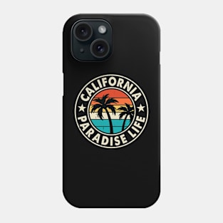 California Paradise Life T Shirt For Women Men Phone Case