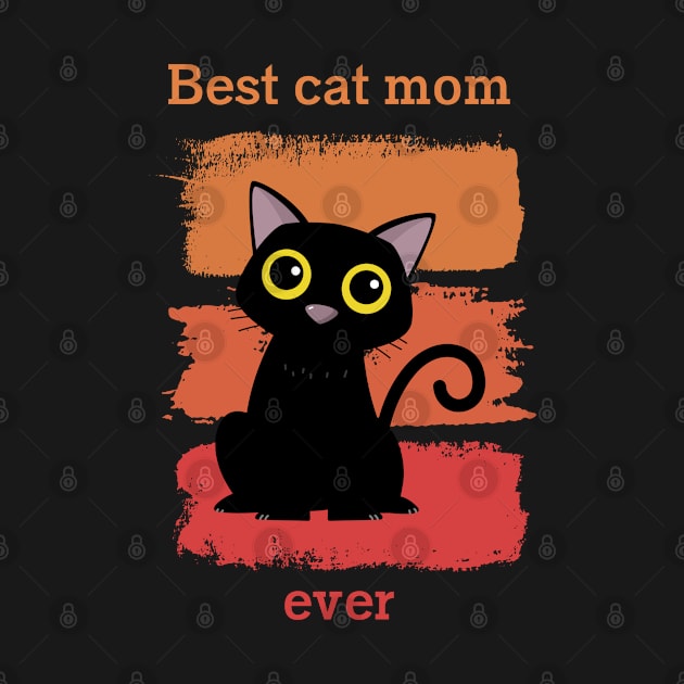 Cat t shirt - Best cat mom ever by hobbystory