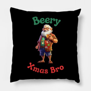 Santa Claus Christmas in July Pillow