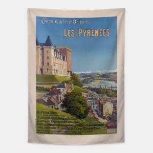 Les Pyrénées France Vintage Poster 1899 Tapestry