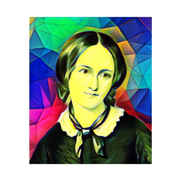 Emily Bronte Colourful Portrait | Emily Bronte Artwork 7 by JustLit