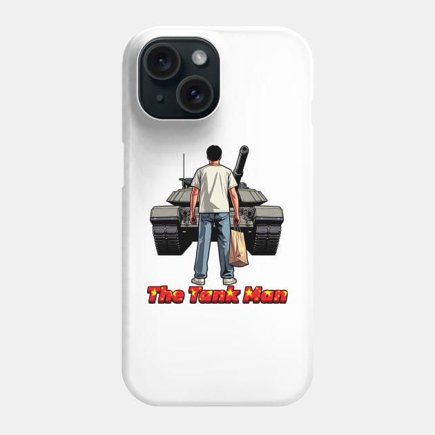 Tank Man Phone Case by Rawlifegraphic