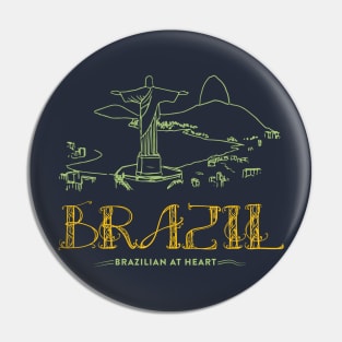 Brazil, Brazilian shirt, Brasil shirt Pin