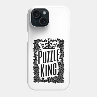 Puzzle King Crown Jigsaw Pieces Puzzler Hobbyist Funny Phone Case