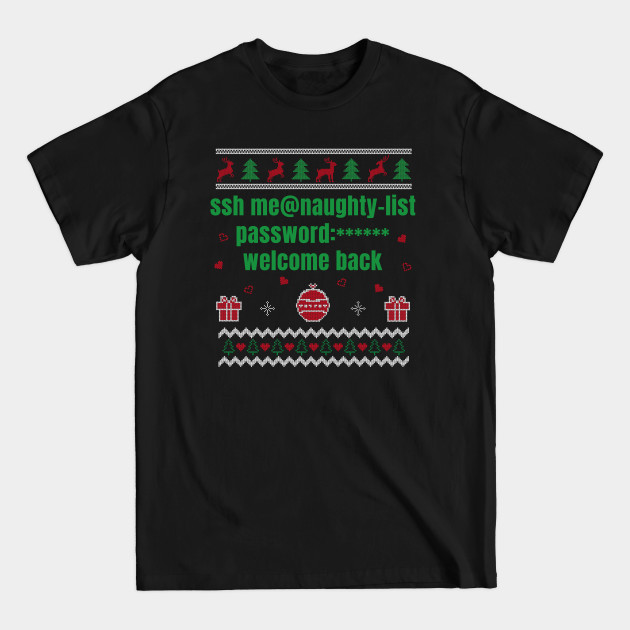 Disover Tech Support Ugly Christmas Funny Computer IT Nerd Xmas - It - T-Shirt