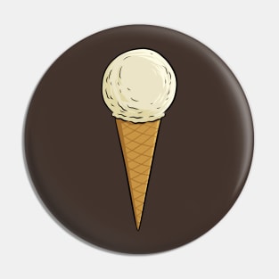 Ice Cream Cone - Vanilla Pin