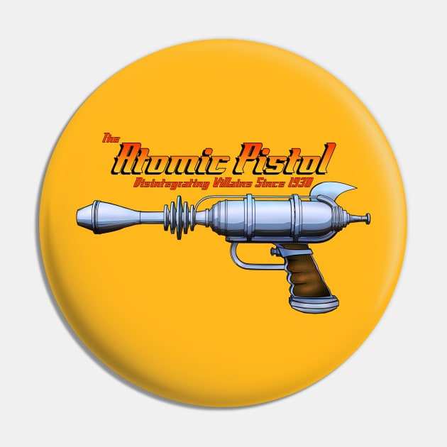 Retro Atomic Pistol Pin by SimonBreeze