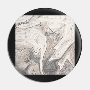 Modern Swirl Grey & Ivory Sand Design Pin