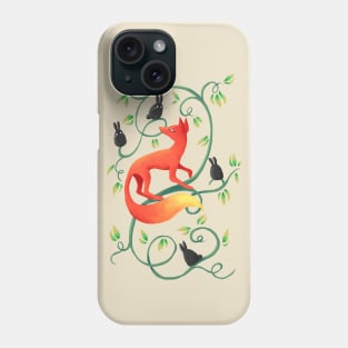 Bunnies and a Fox Phone Case