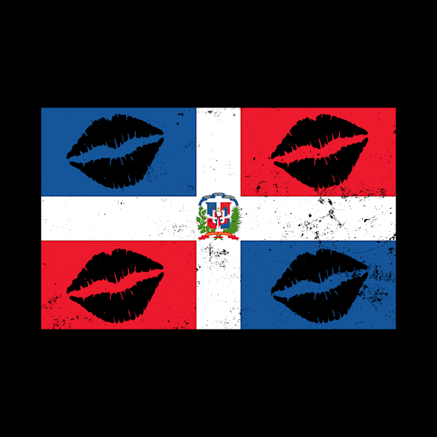 Dominican Republic Shirt | Patriotic Pride Flag Kiss Gift by Gawkclothing