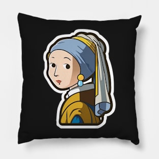 Girl with a Pearl Earring Pillow