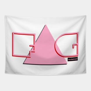 Fag Reclaimed - Pink Triangle - corner Tapestry