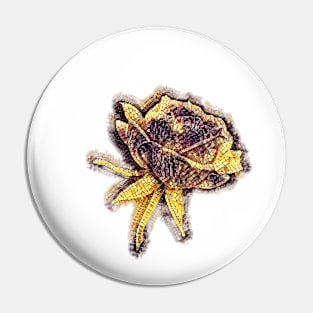 Beautiful Golden Rose Pin