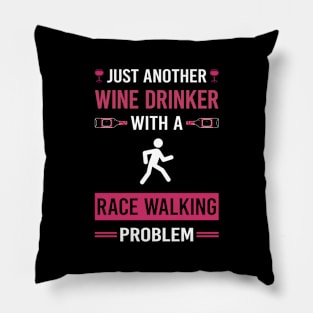 Wine Drinker Race Walking Pillow