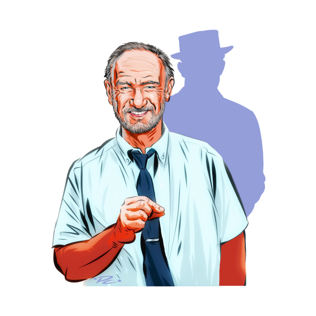 Disover Gene Hackman - An illustration by Paul Cemmick - Gene Hackman - T-Shirt