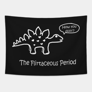 Flirtaceous Period White Tapestry