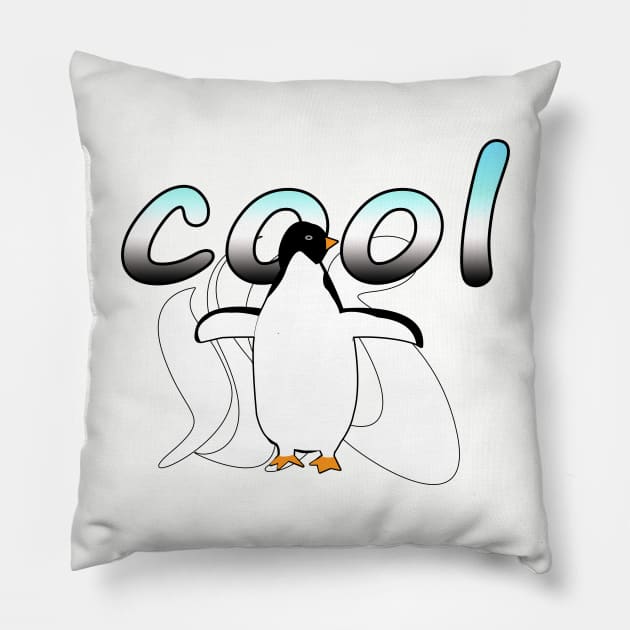 Cool Penguin Pillow by momomoma