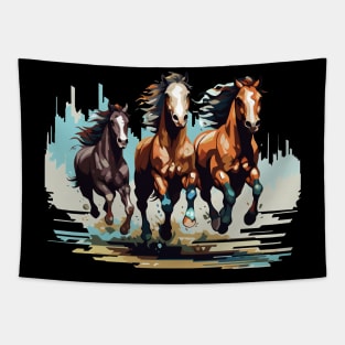Horses running Tapestry
