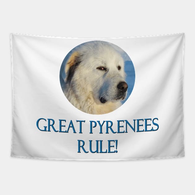Great Pyrenees Rule! Tapestry by Naves