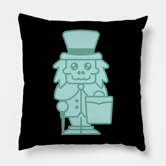 Hat Box Ghost - Kawaii Pillow by themanandthemouse