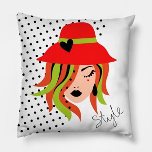 Red Hat Style Pillow