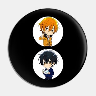 Sasaki And Miyano Chibi Pin