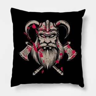 Norse Warrior Viking Helmet Nordic Pillow