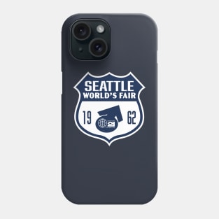 1962 Seattle World's Fair Retro Shield (Blue) Phone Case