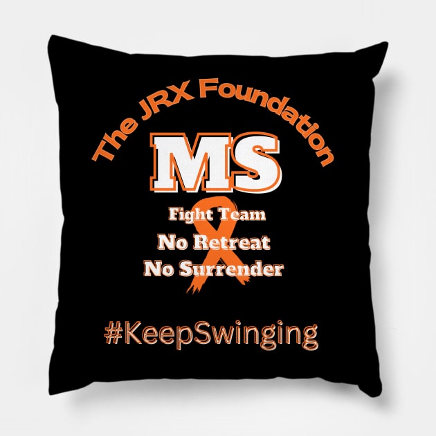 Multiple Sclerosis MS Fight Team Pillow by JrxFoundation